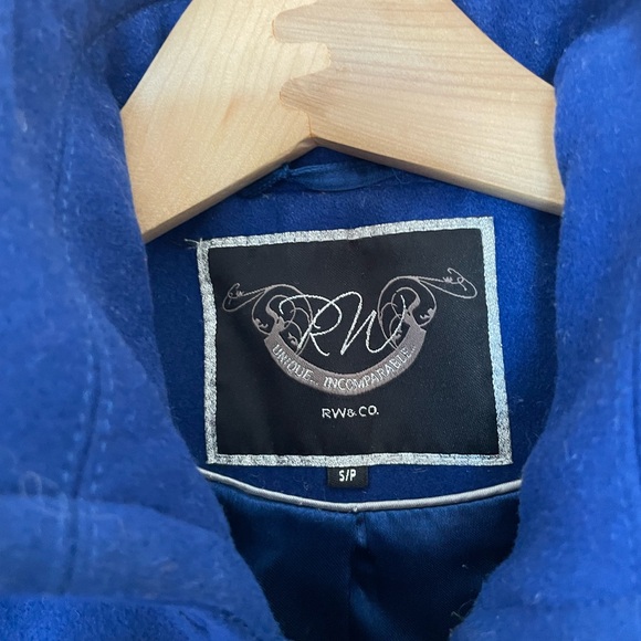 Royal blue RW wool coat - Picture 4 of 4